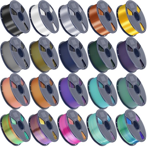 Sunlu shiny silk pla 3d - sunlu, pla+